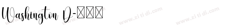 Washington D字体转换